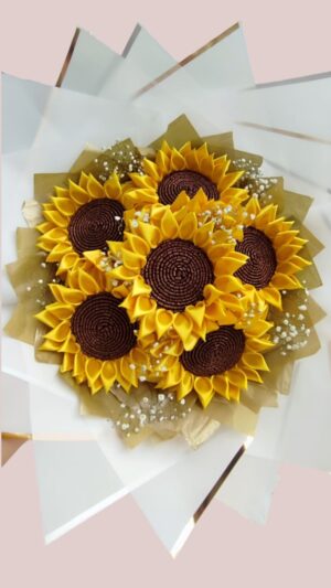 Ramo de 6 Girasoles eternos