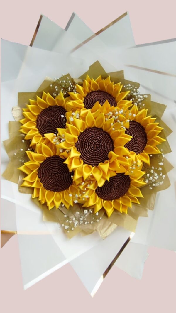 Ramo de 6 Girasoles eternos