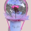 Rosa Eterna Englobada con Luces LED
