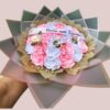 Ramo Buchon de 30 Rosas con Tiara y Banda Personalizada