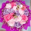 ramo de 16 rosas eternas