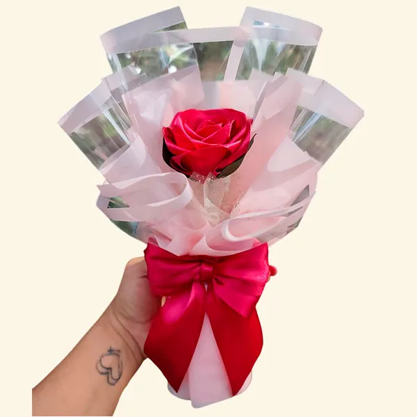 rosas para el dia de la mujer Rosa Eterna Decorada para Regalo