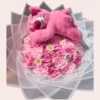 Ramo con Lotso y Rosas Rosadas