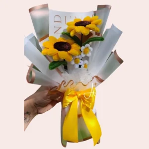 Ramo de Girasoles en Limpiapipas para Regalo Ramo de Girasoles en Limpiapipas para Regalo
