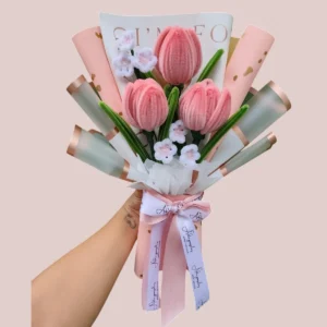 Ramo de Tulipanes en Limpiapipas para Regalo Especial Ramo de Tulipanes en Limpiapipas para Regalo Especial