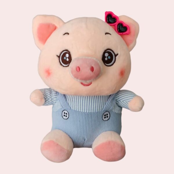 peluche-cerdita-kawaii-vestido-azul-gafas