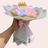 regalo de cumpleaños para mujer Bouquet de Rosas Eternas con Corona – Regalo de Cumpleaños Personalizado | Flores Decorativas Premium