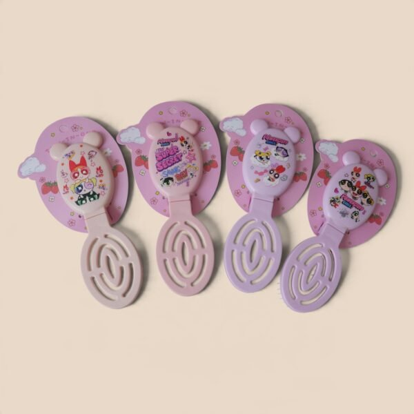 Cepillos-kawaii-compactos-con-espejo-de-Las-Chicas-Superpoderosas