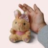 Llavero de Peluche de Conejito Kawaii con Lazo – Rosas y Detalles