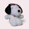 Detalle del peluche llavero de Snoopy tierno con detalles coleccionables Llavero de Peluche de Snoopy con Gafas de Sol – Rosas y Detalles