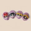 Cepillos kawaii compactos con espejo de personajes